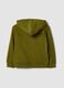 Green organic cotton hooded sweatshirt for boys, regular fit_1