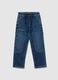 Denim joggers with drawstring_0