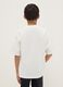 White pure cotton relaxed fit boys' T-shirt with print_1
