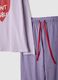 Purple pure cotton regular fit pyjamas with heart design_5