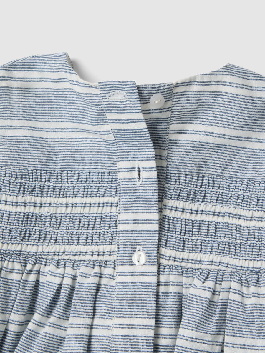 Baby girl's multi-color striped pure cotton set with ruffles_3