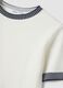White viscose-blend T-shirt with contrast trims_5