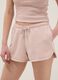 Regular-fit pink cotton-blend shorts with drawstring_3