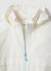 White lightweight girls' jacket regular fit with zip and hood_2