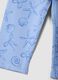 Girls&rsquo; light blue skinny stretch cotton leggings with print_3