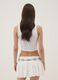 White cropped stretch-cotton tank top_3