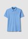 Sky Blue Supima Cotton Polo Shirt, Regular Fit_4