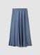 Long grey satin skirt_5