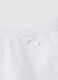 Set of white pure cotton t-shirt and shorts for baby girl with hearts_2