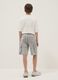 Grey cotton and viscose blend cargo shorts_1