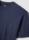 Blue pure cotton short-sleeve T-shirt, relaxed fit_5