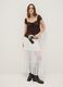 Brown lace regular fit t-shirt with bow_1