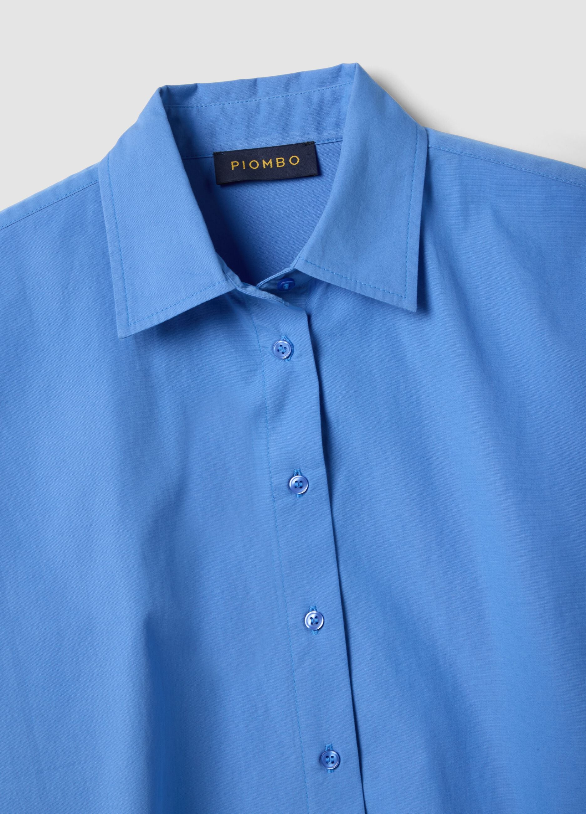 Azure pure cotton oversized fit shirt