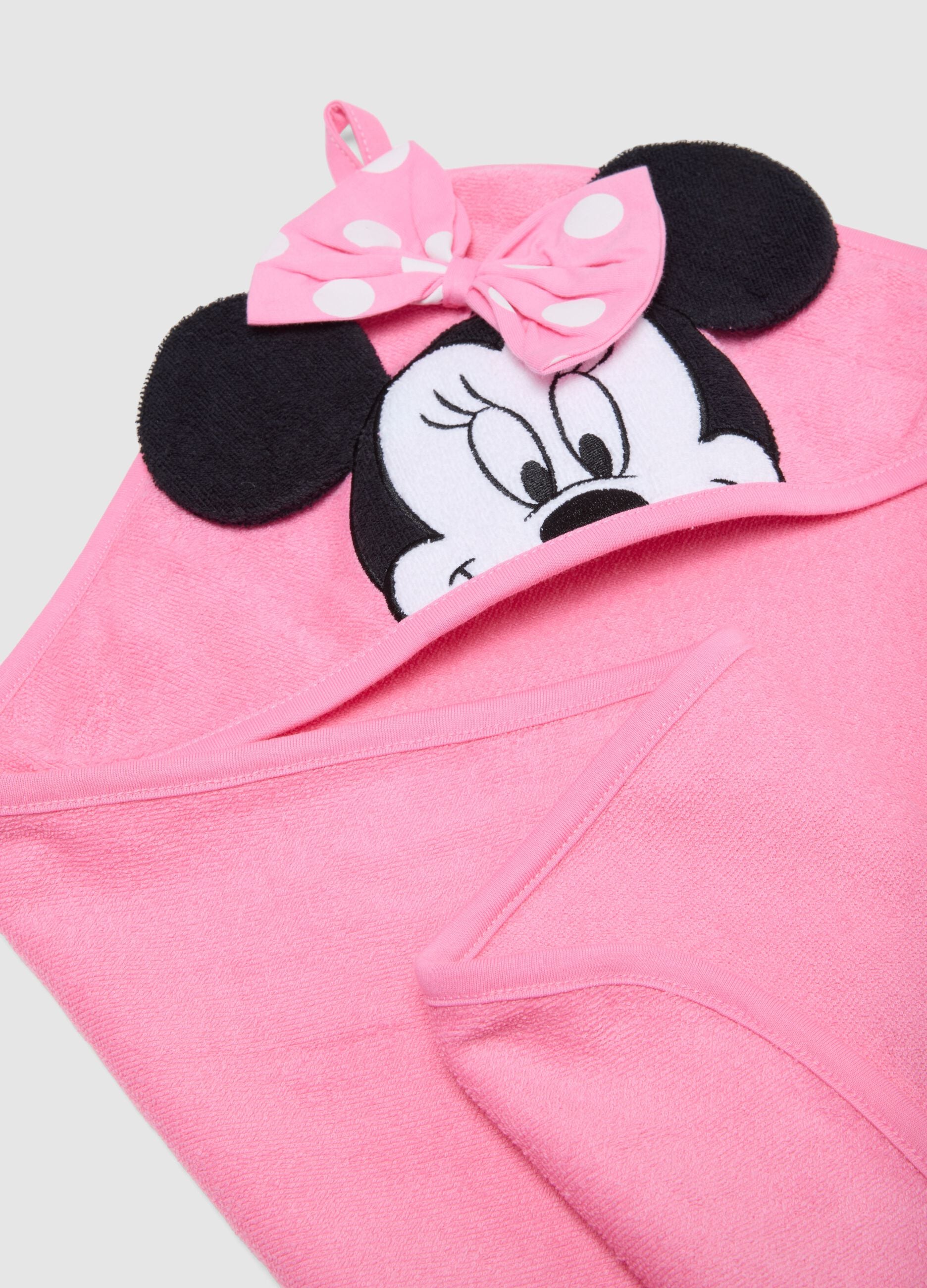 Baby Girl's Pink Cotton Blend Minnie Bathrobe