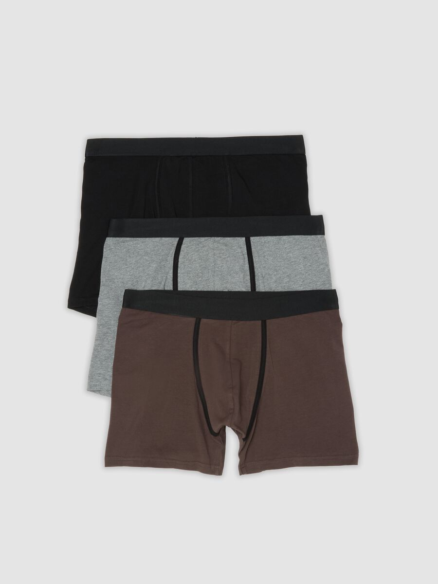 Men&rsquo;s multicolour organic stretch cotton midi boxer shorts (3-pack)_4