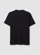 Black crew-neck pure cotton T-shirt, regular fit_1