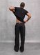 100% Linen Wide-Leg Trousers Black_4