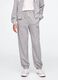 Grey joggers with drawstring and logo patch_1