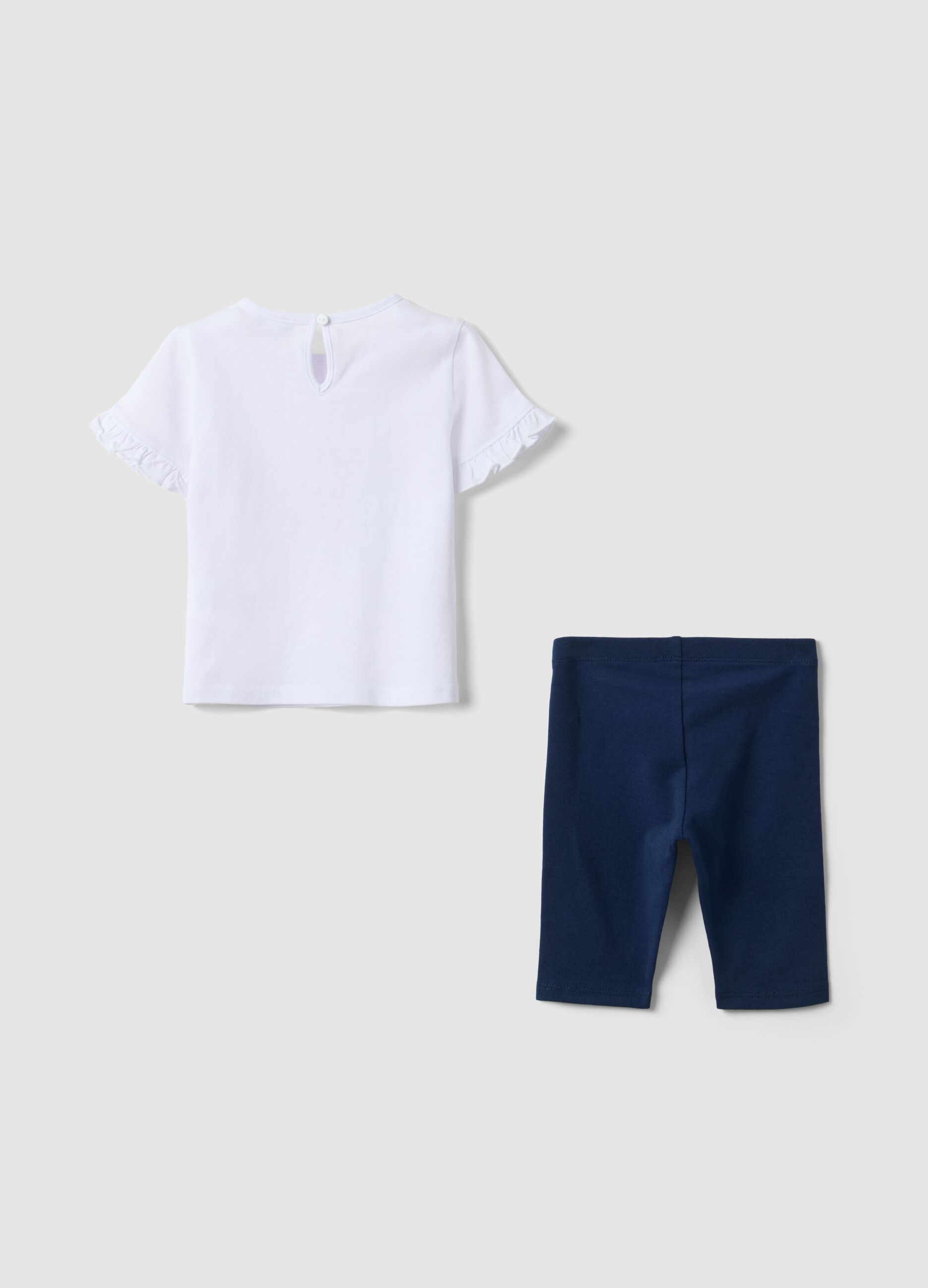 Girls' multicolour pure cotton set regular fit