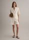 White lyocell-linen blend blazer, regular fit_1