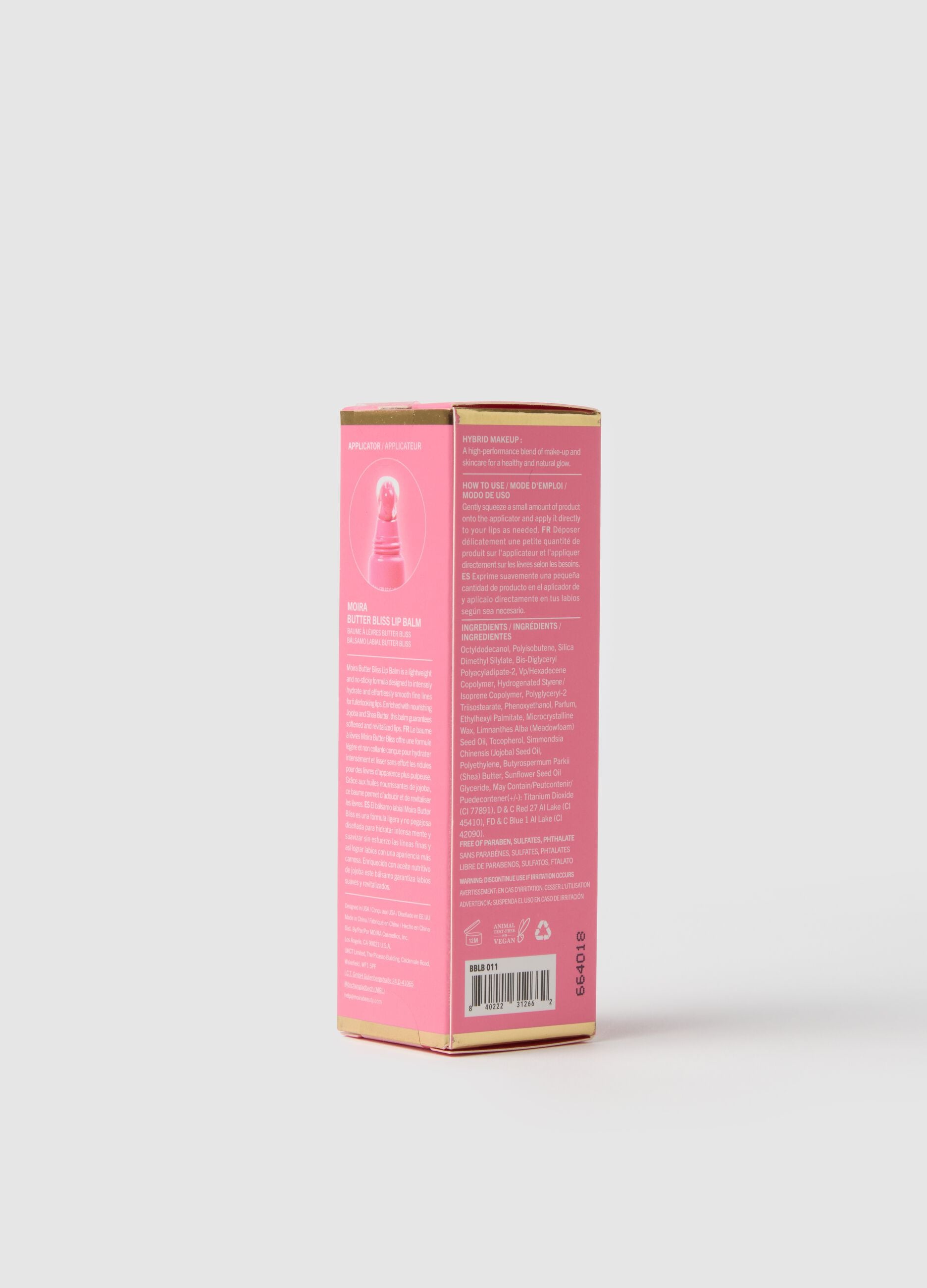 MOIRA BUTTER BLISS LIP BALM 011 COTTON CANDY CUTIE COLOURED LIP BALM - Korean make-up