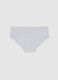Grey elasticated cotton baby culottes for girls, regular fit_0