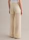 Pantaloni beige palazzo in crochet di misto viscosa regular fit_2