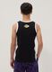 Black pure cotton vest top_2
