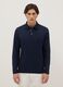 Long sleeve blue pure cotton polo &ndash; regular fit_1