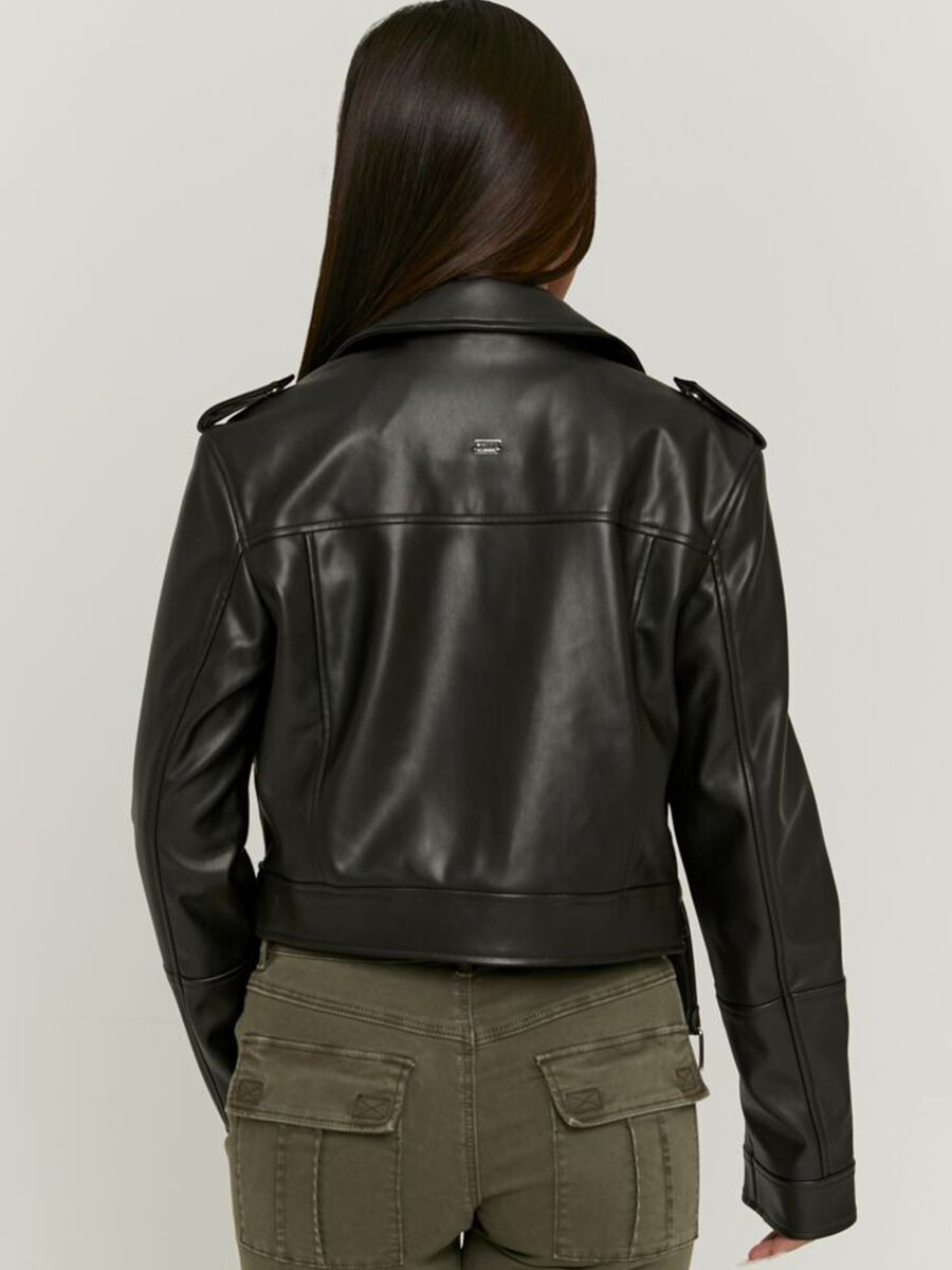 Black biker jacket, regular fit_2