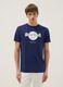 Blue Pure Cotton Regular Fit T-shirt with Hard Rock Cafe Logo_0