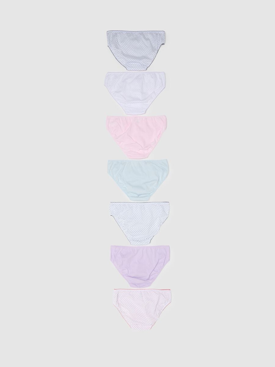 Girls' multicolour pure cotton knicker multipack_1