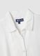 White pure cotton shirt with classic collar_5