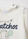 White pure cotton regular fit children's t-shirt with print_2