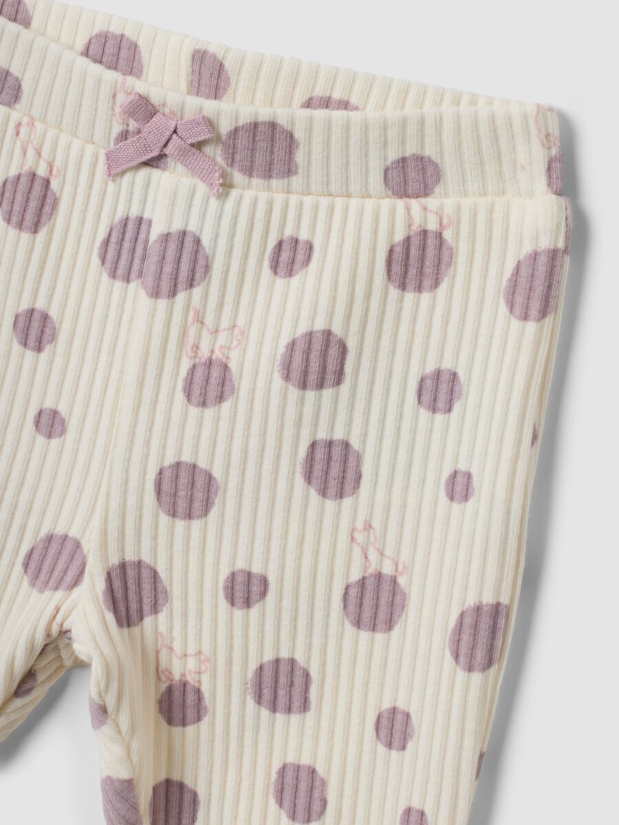 Purple organic cotton Disney 101 Dalmatians outfit for baby girl_2