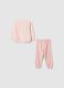 Baby girls&rsquo; pink pure cotton pyjamas with teddy bear print, regular fit_1