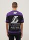 Los Angeles Lakers Regular Fit Multicolour Pure Cotton T-Shirt_3