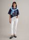 Blue boxy fit pure cotton T-shirt with embroidery_1