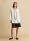 White pure linen oversized shirt_1