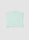 Girls&rsquo; fitted green bandeau top in stretch cotton_4