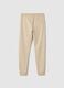 Boys' Beige Pure Cotton Joggers Regular Fit_4