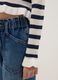 Girl's multicolour striped viscose blend fitted top_2