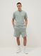 Green short-sleeve pure cotton T-shirt_1