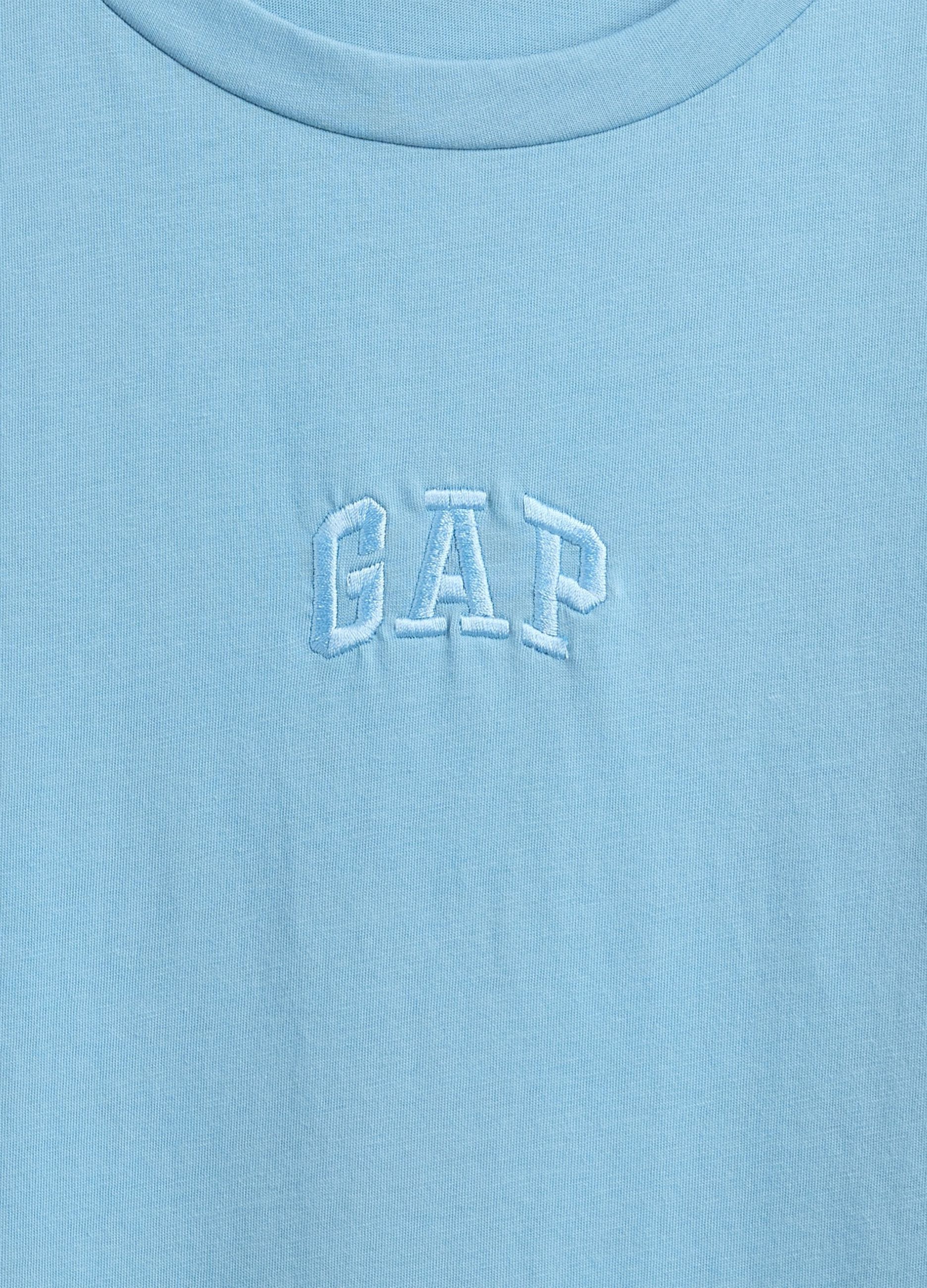 Blue cotton T-shirt