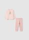Baby girls&rsquo; pink pure cotton pyjamas with teddy bear print, regular fit_0