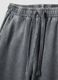 Grey wide leg pure cotton jogger trousers_5