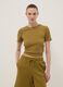 Green pure cotton short-sleeve T-shirt, regular fit_2