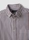 White pure cotton poplin striped shirt, regular fit_5