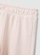 Pink cotton blend sweatshirt and trousers set for girls with Stitch & Angel_2