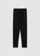 Girls' black leggings in stretchy cotton skinny fit_3